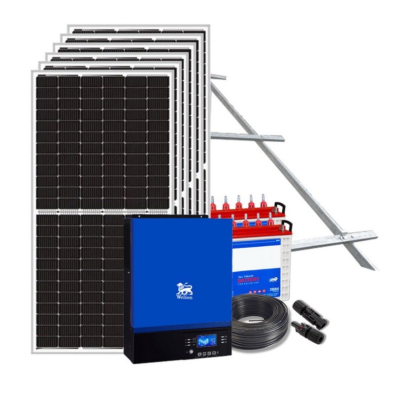 This is a picture of the Solar energy Package 12 AMPS sold in Lebanon by Solar Tech